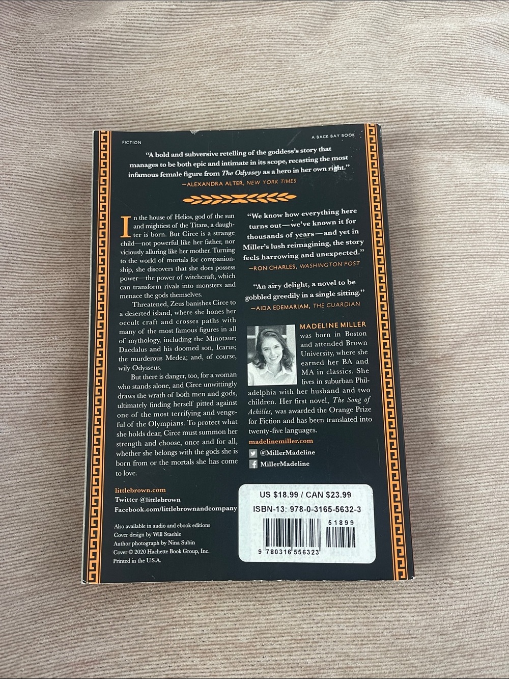 Circe by Madeline Miller — Black & Gold Paperback - Picture 2 of 3